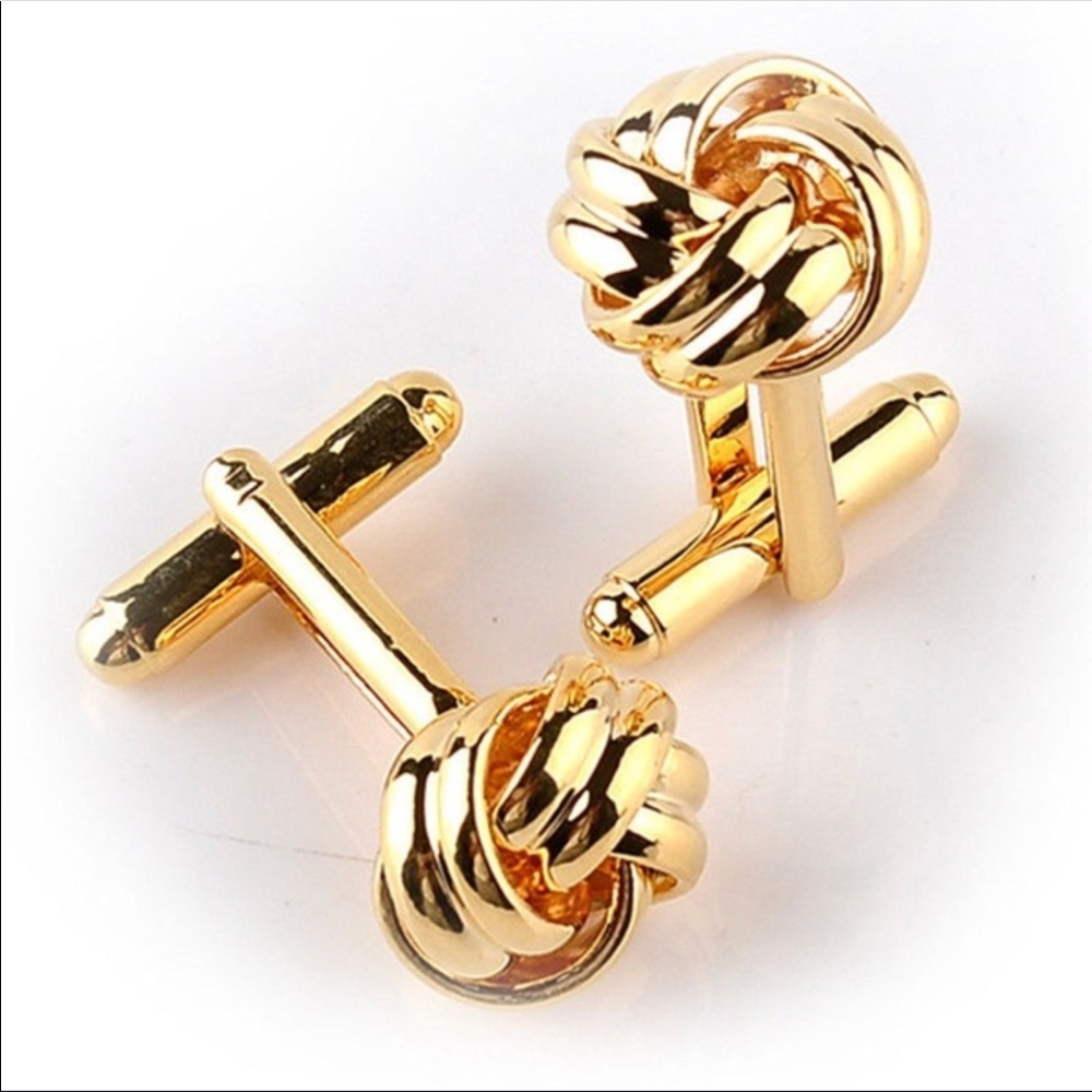 Gold Twisted Knot Cufflinks
